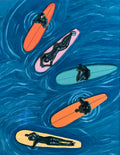 The surf trip makes it out of the group chat - original painting
